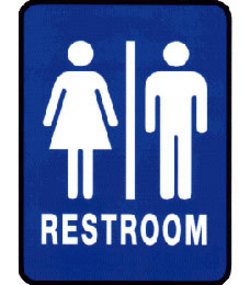 bathroom sign wvrYo 19278