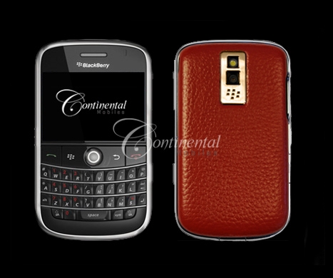 blackberry bold cherry red leather 24k yellow gold