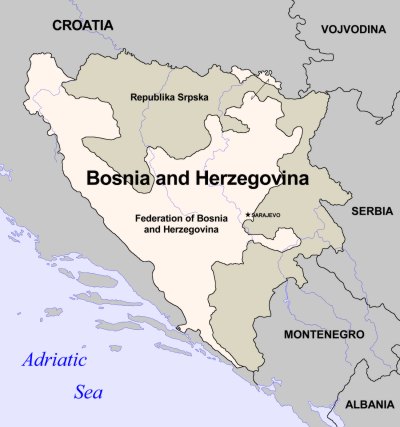 bosnia map kShKM 20441
