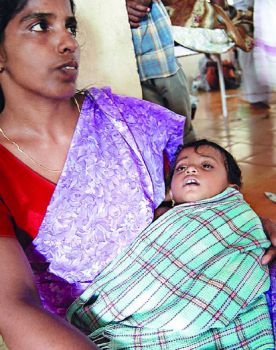 child infected by chikungunya