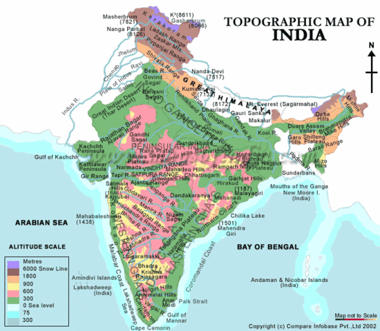 map of india physical 6dWjO 32728