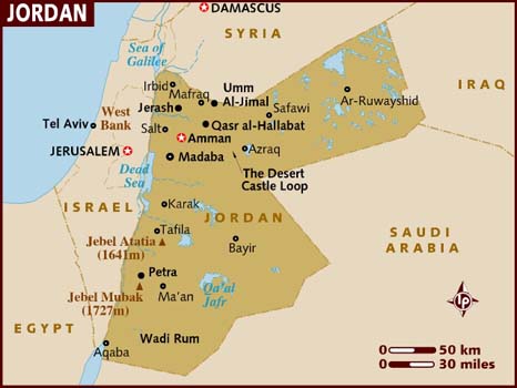 map of jordan MKSbB 19672