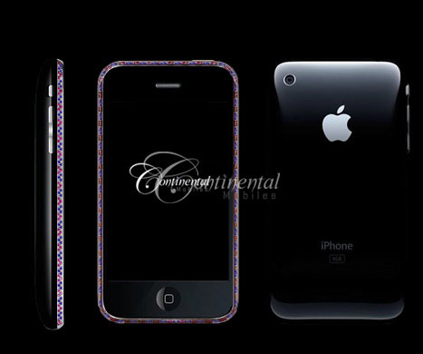 sapphire ruby apple 3g iphone 16gb black luxury mo