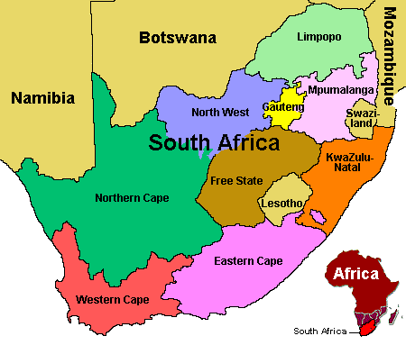south africa map DXUPP 19986