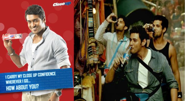 South Indian actors endorsing brands