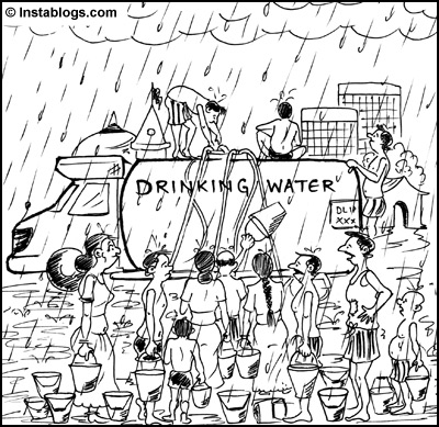 water crisis cartoon