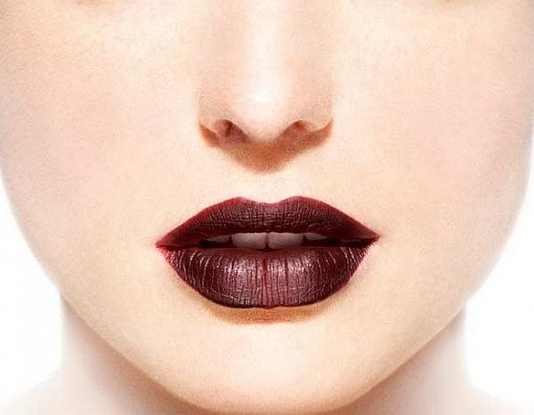 Burgundy lips