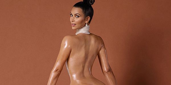 Kim posed nude for Paper Magazine