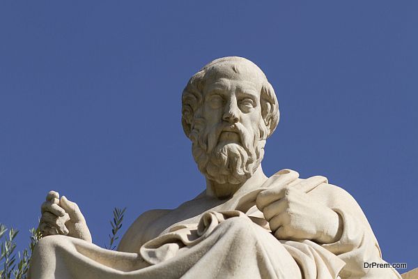 Statue of Plato in Greece