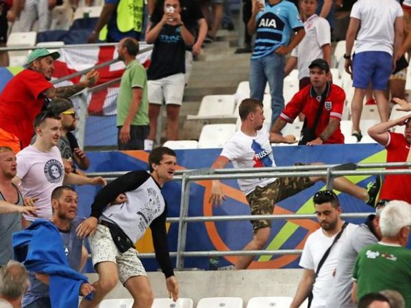 Russia versus England football game, 2016