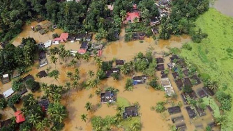 kerala flood destruction