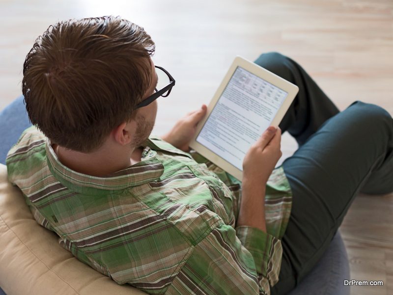 Positive points of an e-reader