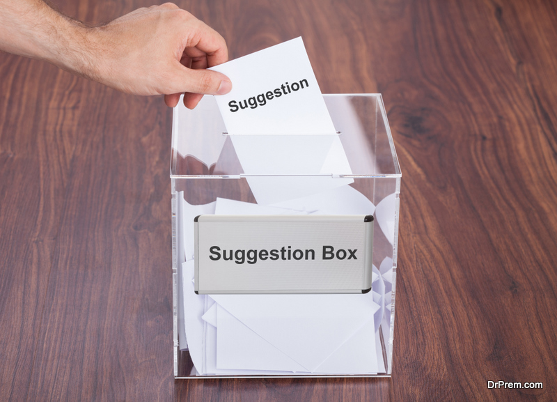 Setting up a suggestion box