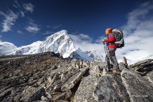Trekking around Himalayas