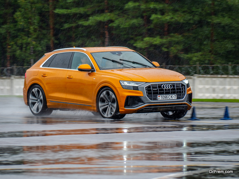 Audi in harsh weather conditions